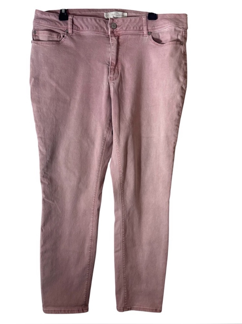 Womens Pink Established 1946 Slim Jeans - Stylish Everyday Denim Size 16